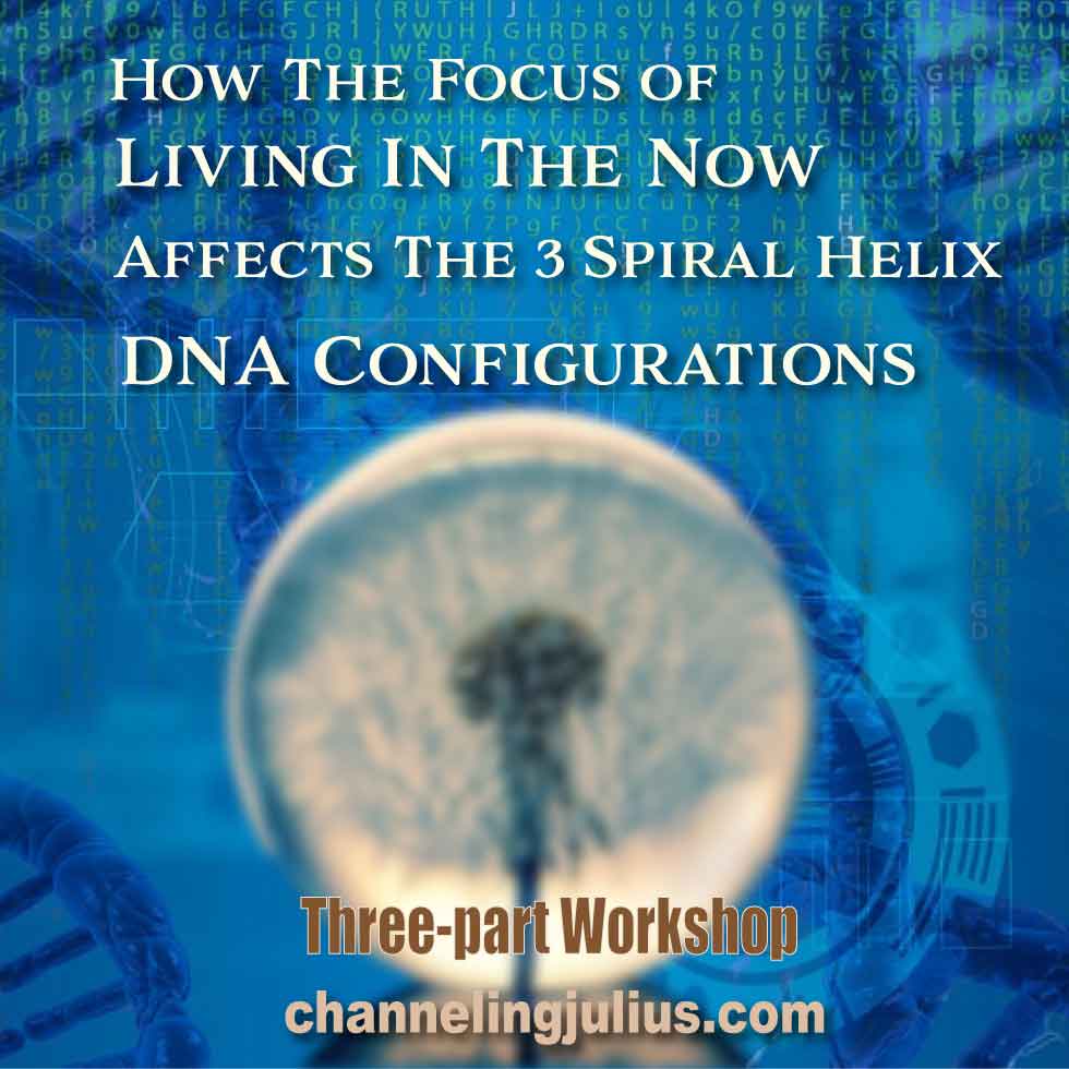 How the Focus of Living in the Now Affects the 3 Spiral Helix DNA Configurations